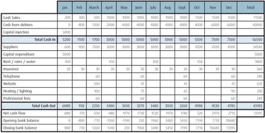 Cash Flow Forecast Template from wenta.co.uk