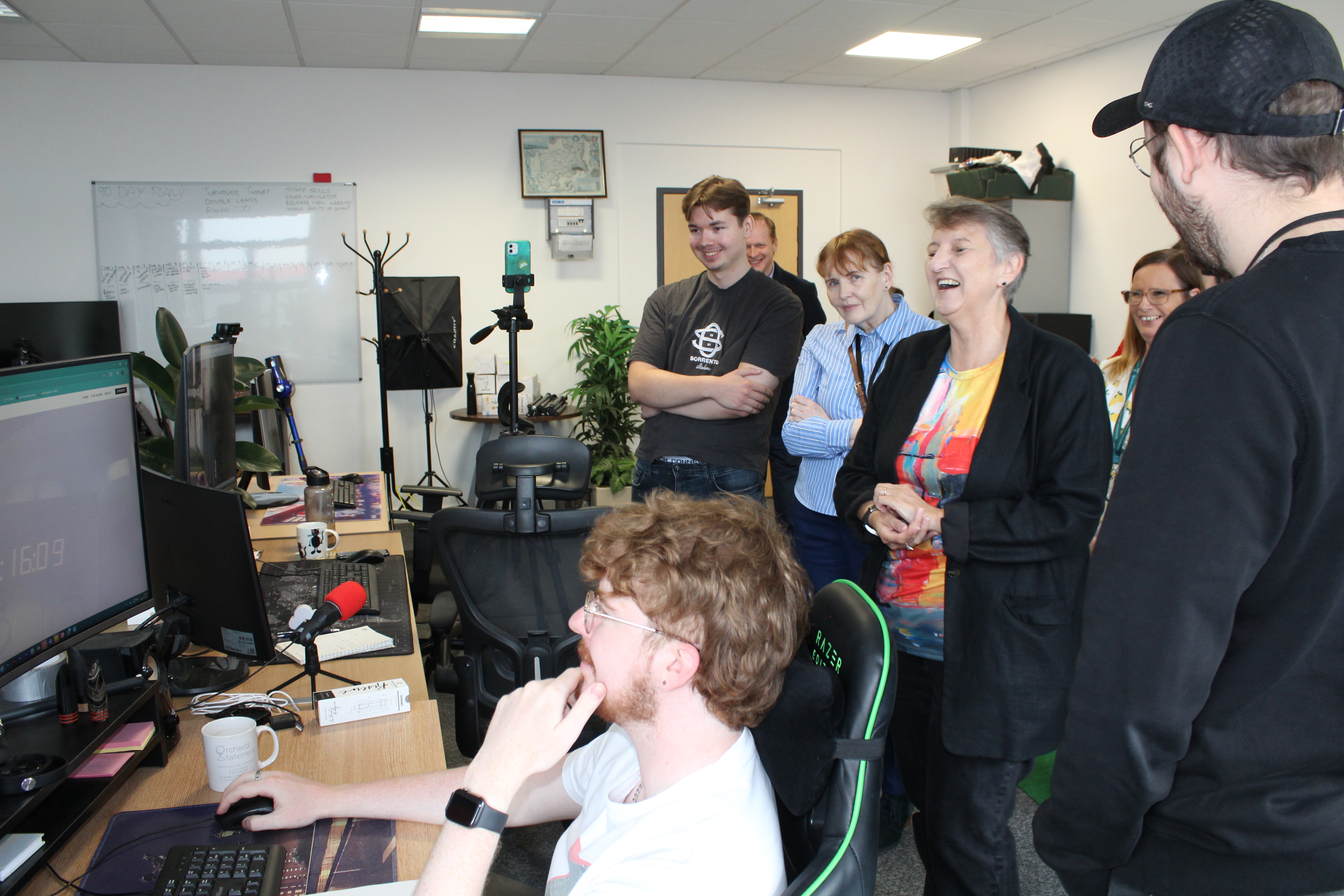 Visiting XO3D’s office at the btc, where the team showcased their creative tech in action