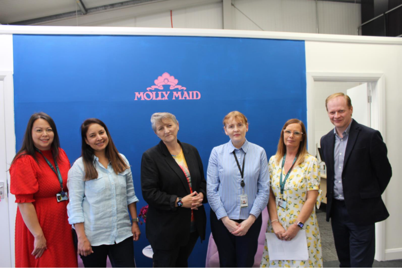 Visiting Molly Maid at the btc, one of two thriving businesses run by Ritu and Ran